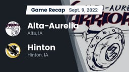 Recap: Alta-Aurelia  vs. Hinton  2022