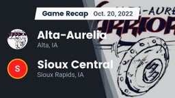 Recap: Alta-Aurelia  vs. Sioux Central  2022