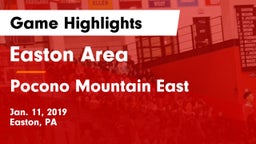 Easton Area  vs Pocono Mountain East  Game Highlights - Jan. 11, 2019