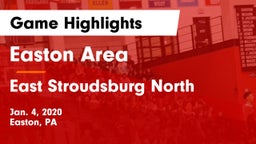 Easton Area  vs East Stroudsburg North  Game Highlights - Jan. 4, 2020