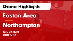 Easton Area  vs Northampton  Game Highlights - Jan. 28, 2021