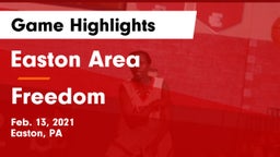 Easton Area  vs Freedom  Game Highlights - Feb. 13, 2021