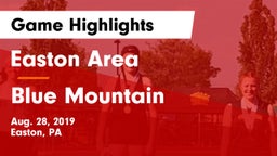 Easton Area  vs Blue Mountain  Game Highlights - Aug. 28, 2019