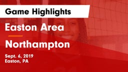 Easton Area  vs Northampton  Game Highlights - Sept. 6, 2019