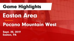 Easton Area  vs Pocono Mountain West  Game Highlights - Sept. 20, 2019