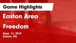 Easton Area  vs Freedom  Game Highlights - Sept. 11, 2019