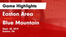 Easton Area  vs Blue Mountain  Game Highlights - Sept. 28, 2019