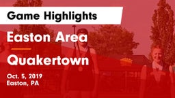 Easton Area  vs Quakertown  Game Highlights - Oct. 5, 2019