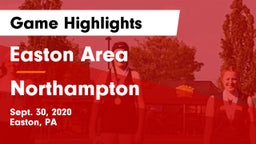 Easton Area  vs Northampton  Game Highlights - Sept. 30, 2020