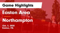 Easton Area  vs Northampton  Game Highlights - Oct. 3, 2020