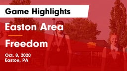 Easton Area  vs Freedom  Game Highlights - Oct. 8, 2020