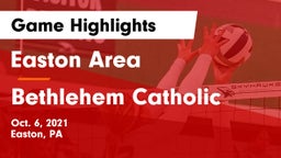 Easton Area  vs Bethlehem Catholic  Game Highlights - Oct. 6, 2021