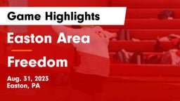 Easton Area  vs Freedom  Game Highlights - Aug. 31, 2023