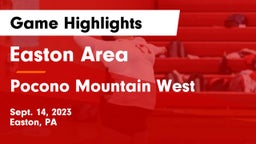 Easton Area  vs Pocono Mountain West  Game Highlights - Sept. 14, 2023