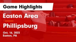 Easton Area  vs Phillipsburg  Game Highlights - Oct. 16, 2023