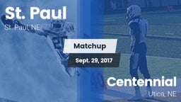 Matchup: St. Paul  vs. Centennial  2017