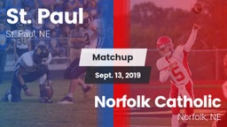 Matchup: St. Paul  vs. Norfolk Catholic  2019