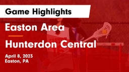 Easton Area  vs Hunterdon Central  Game Highlights - April 8, 2023