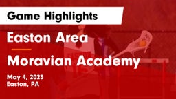 Easton Area  vs Moravian Academy  Game Highlights - May 4, 2023