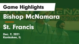 Bishop McNamara  vs St. Francis  Game Highlights - Dec. 9, 2021