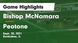 Bishop McNamara  vs Peotone Game Highlights - Sept. 20, 2021
