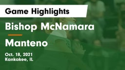 Bishop McNamara  vs Manteno Game Highlights - Oct. 18, 2021