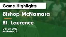 Bishop McNamara  vs St. Laurence Game Highlights - Oct. 22, 2022
