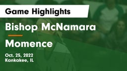 Bishop McNamara  vs Momence  Game Highlights - Oct. 25, 2022