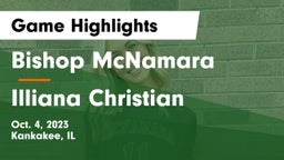 Bishop McNamara  vs Illiana Christian   Game Highlights - Oct. 4, 2023