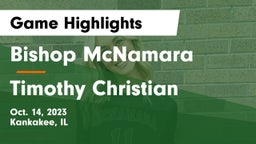 Bishop McNamara  vs Timothy Christian Game Highlights - Oct. 14, 2023