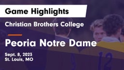 Christian Brothers College  vs Peoria Notre Dame  Game Highlights - Sept. 8, 2023