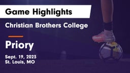 Christian Brothers College  vs Priory  Game Highlights - Sept. 19, 2023