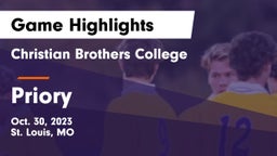 Christian Brothers College  vs Priory  Game Highlights - Oct. 30, 2023