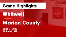 Whitwell  vs Marion County Game Highlights - Sept. 3, 2020