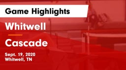 Whitwell  vs Cascade  Game Highlights - Sept. 19, 2020