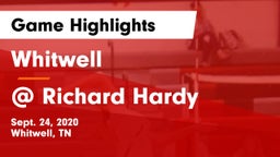 Whitwell  vs @ Richard Hardy Game Highlights - Sept. 24, 2020