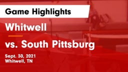 Whitwell  vs vs. South Pittsburg Game Highlights - Sept. 30, 2021