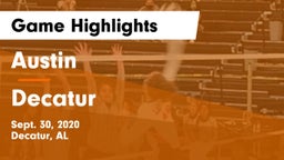 Austin  vs Decatur  Game Highlights - Sept. 30, 2020