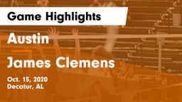 Austin  vs James Clemens  Game Highlights - Oct. 15, 2020