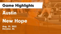 Austin  vs New Hope  Game Highlights - Aug. 23, 2022