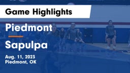 Piedmont  vs Sapulpa  Game Highlights - Aug. 11, 2023