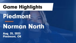 Piedmont  vs Norman North  Game Highlights - Aug. 25, 2023
