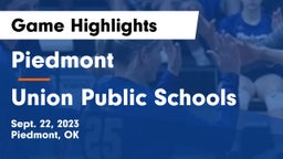 Piedmont  vs Union Public Schools Game Highlights - Sept. 22, 2023
