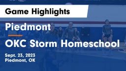 Piedmont  vs OKC Storm Homeschool Game Highlights - Sept. 23, 2023