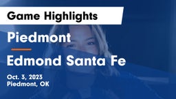 Piedmont  vs Edmond Santa Fe Game Highlights - Oct. 3, 2023