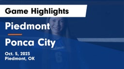 Piedmont  vs Ponca City  Game Highlights - Oct. 5, 2023