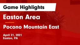 Easton Area  vs Pocono Mountain East  Game Highlights - April 21, 2021