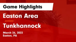 Easton Area  vs Tunkhannock Game Highlights - March 26, 2022