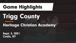 Trigg County  vs Heritage Christian Academy Game Highlights - Sept. 3, 2021