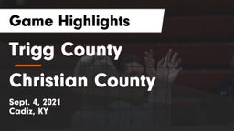 Trigg County  vs Christian County  Game Highlights - Sept. 4, 2021